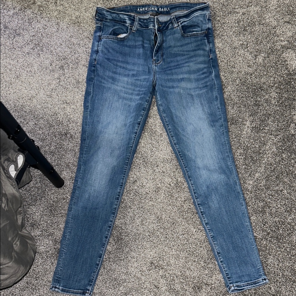 American Eagle Outfitters Women's Medium Blue Skinny Jeans